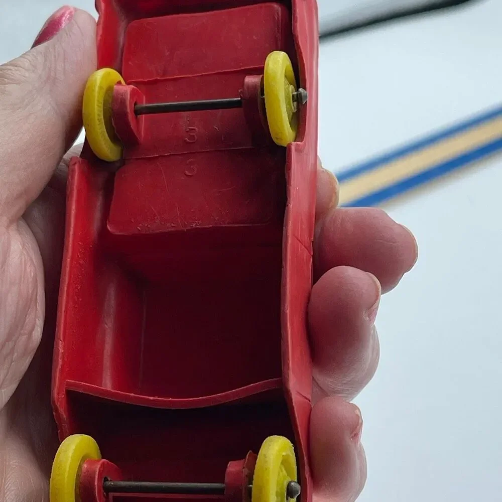 Vintage 1957 Auburn Rubber red rubber  #610 Ford Ranchero.